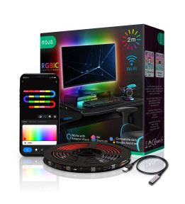 Smart RGBIC 2m TV LED Strip Nous F9