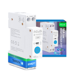 Nous D1T - DIN Smart Switch 16A with Tasmota (ESP32)