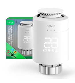 NOUS H1Z ZigBee Smart Thermostatic Radiator Valve - TRV