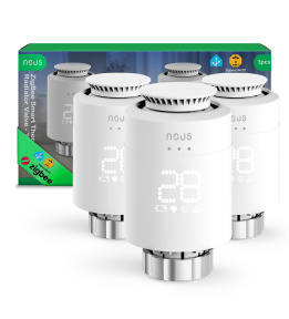 NOUS H1Z ZigBee Smart Thermostatic Radiator Valve - TRV  (3pcs)