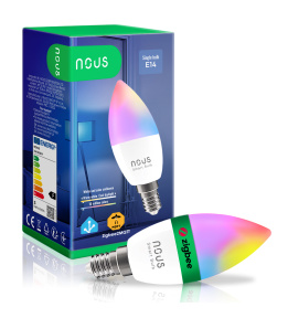NOUS P4Z ZigBee Smart Bulb RGB E14