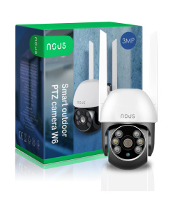 NOUS W6 Smart WiFi PTZ Outdoor Mini IP Camera 3MP