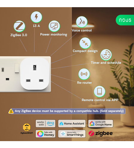 Smart ZigBee Socket NOUS A10Z (2pcs)