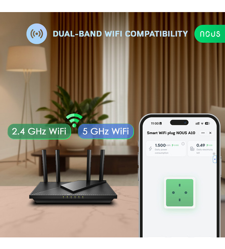 Smart Wifi Socket NOUS A10 (2pcs)