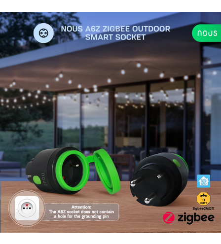 Nous A6Z ZigBee Outdoor Smart Socket (2pcs)