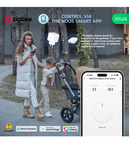 Smart ZigBee Socket NOUS A7Z (4pcs)