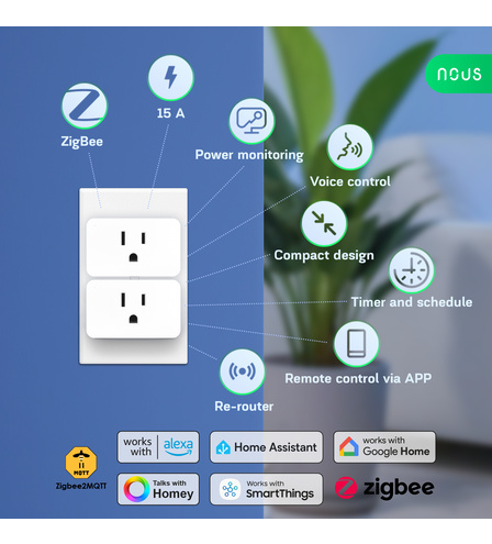 Smart ZigBee Socket NOUS A9Z (4pcs)
