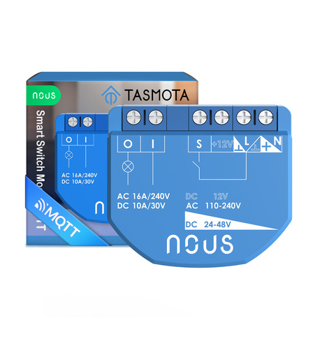 Nous B1T WiFi Tasmota Switch Module (1 channel, no PM, ESP32) 
