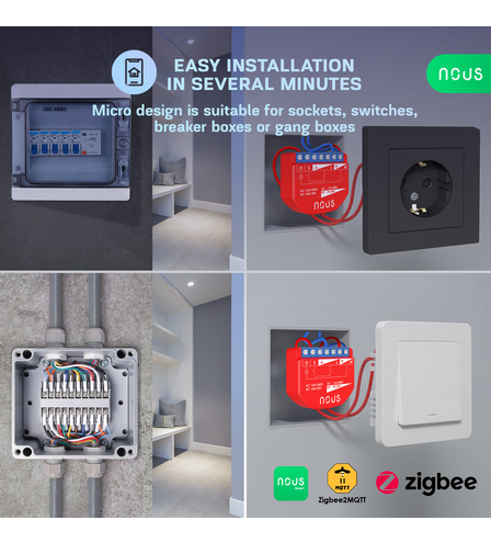 Nous B2Z ZigBee Smart Switch Module (1 channel, with PM)