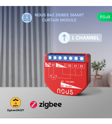 Nous B4Z ZigBee Smart Curtain module