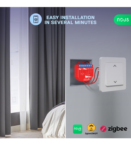 Nous B4Z ZigBee Smart Curtain module