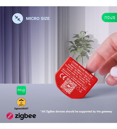 Nous B4Z ZigBee Smart Curtain module