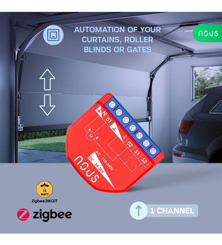 Nous B4Z ZigBee Smart Curtain module