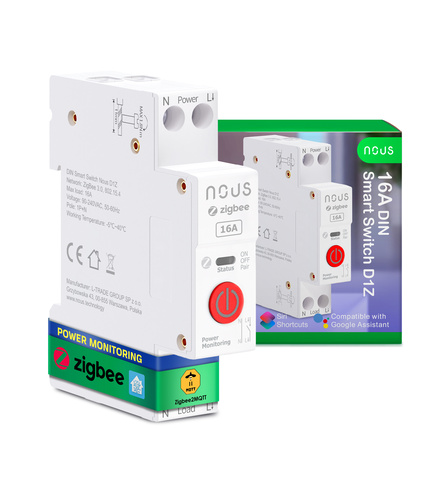 Nous D1Z - Zigbee DIN Smart Switch 16A