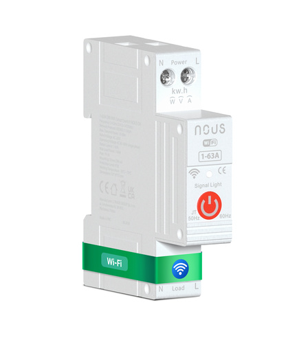 NOUS D6 WiFi DIN Smart Switch 1-63A
