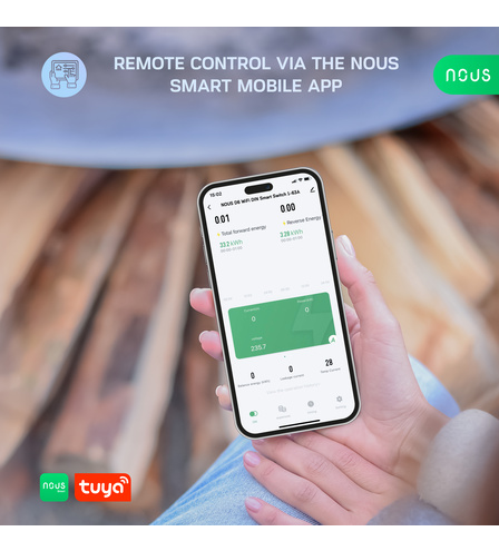 NOUS D6 WiFi DIN Smart Switch 1-63A