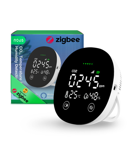 NOUS E10 ZigBee Smart CO₂, Temperature &amp; Humidity Detector