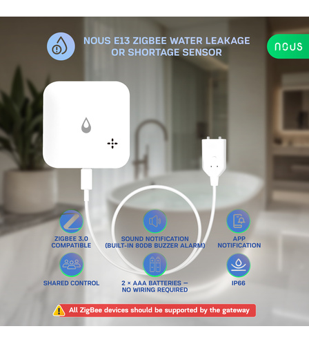 NOUS E13 ZigBee Water leakage or shortage sensor