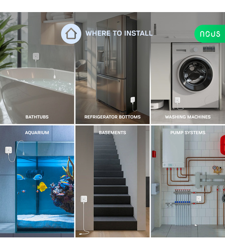 NOUS E13 ZigBee Water leakage or shortage sensor