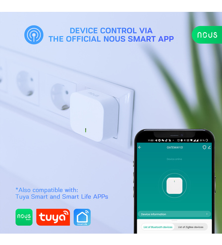 Smart ZigBee Gateway NOUS E1 