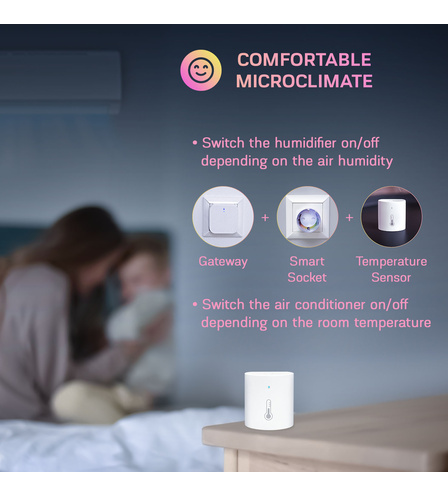 NOUS E5 ZigBee Smart Temperature and Humidity Sensor 