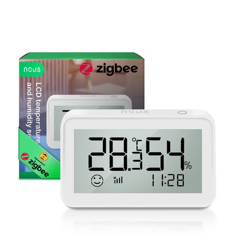 NOUS E6 LCD ZigBee Smart Temperature and Humidity Sensor