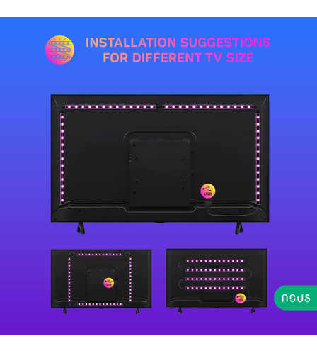 Smart RGB 2m TV Led Strip Nous F7
