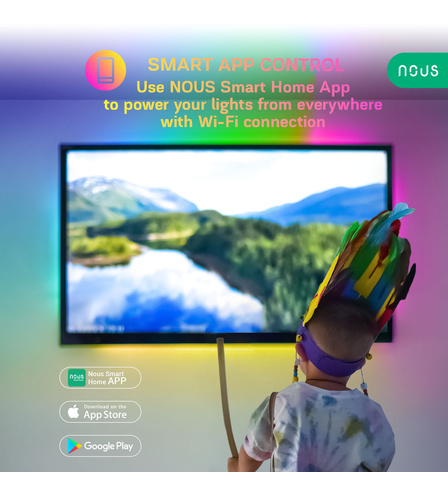 Smart RGBIC 2m TV LED Strip Nous F9