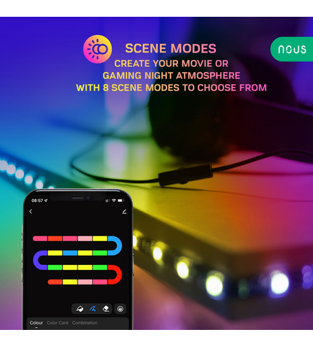 Smart RGBIC 2m TV LED Strip Nous F9