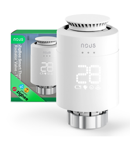NOUS H1Z ZigBee Smart Thermostatic Radiator Valve - TRV