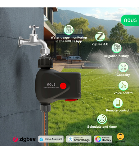 Nous L14 ZigBee Smart Water Valve