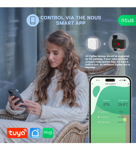 Nous L14 ZigBee Smart Water Valve