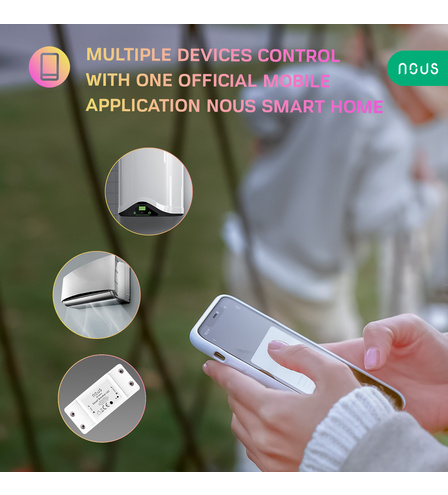 NOUS L6Z ZigBee Smart Switch Breaker with Power Monitoring