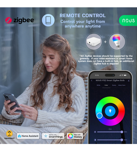 NOUS P3Z Smart ZigBee Bulb RGB E27 (2pcs)