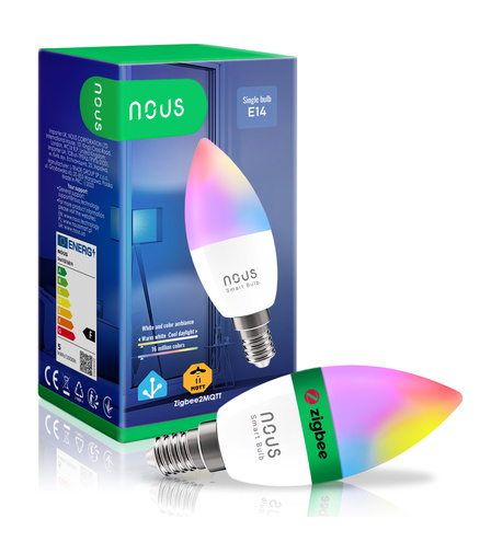 NOUS P4Z ZigBee Smart Bulb RGB E14