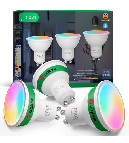 NOUS P8Z ZigBee Smart Bulb RGB GU10 (3pcs)