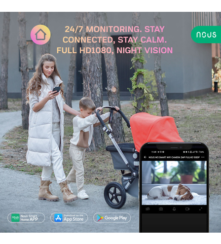 Nous W3 Smart WiFi Camera 2MP FullHD 1080p
