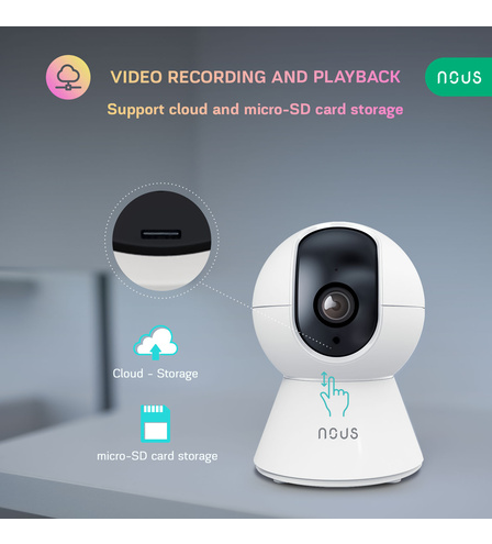 Nous W5 Smart WiFi Camera PTZ 3MP